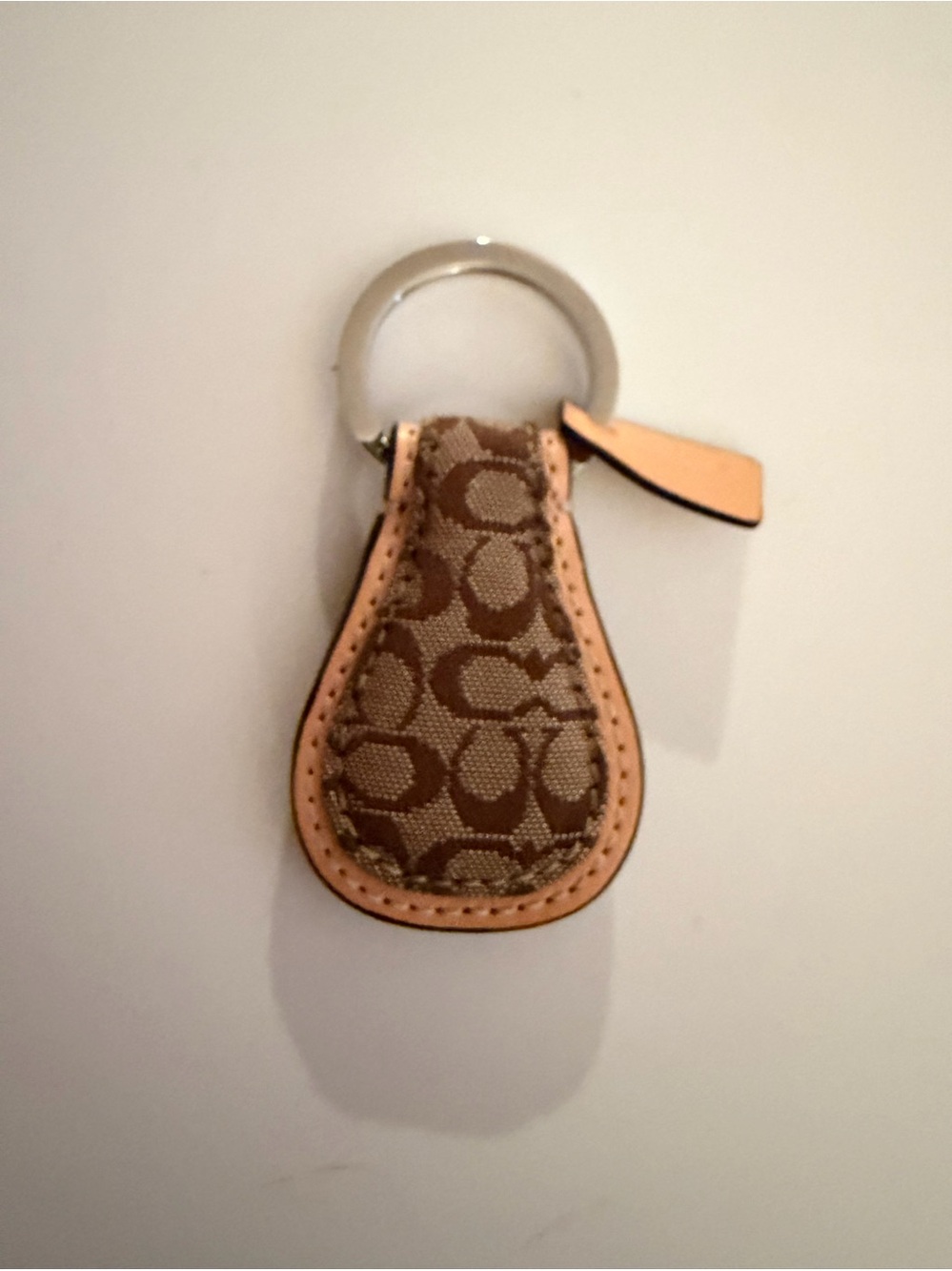 Vintage Coach Signature Fob Keychain